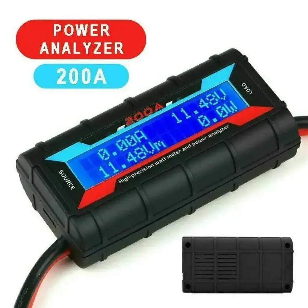 Wattmètre numérique 200 A LCD – analyseur batterie et solaire - 1 pièce / France - Wattmètre numérique
