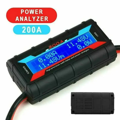 Wattmètre numérique 200 A LCD – analyseur batterie et solaire - 1 pièce / France - Wattmètre numérique