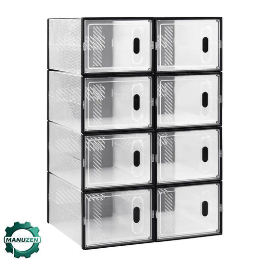 WOLTU Boîtes À Chaussures Pliables Magnétiques Avec Porte Transparent